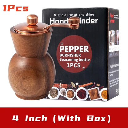 SpiceOak™ – Wooden Pepper & Salt Grinder Set with Base