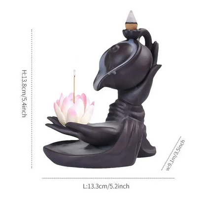 Solenique™ – Lotus Hand Backflow Incense Holder