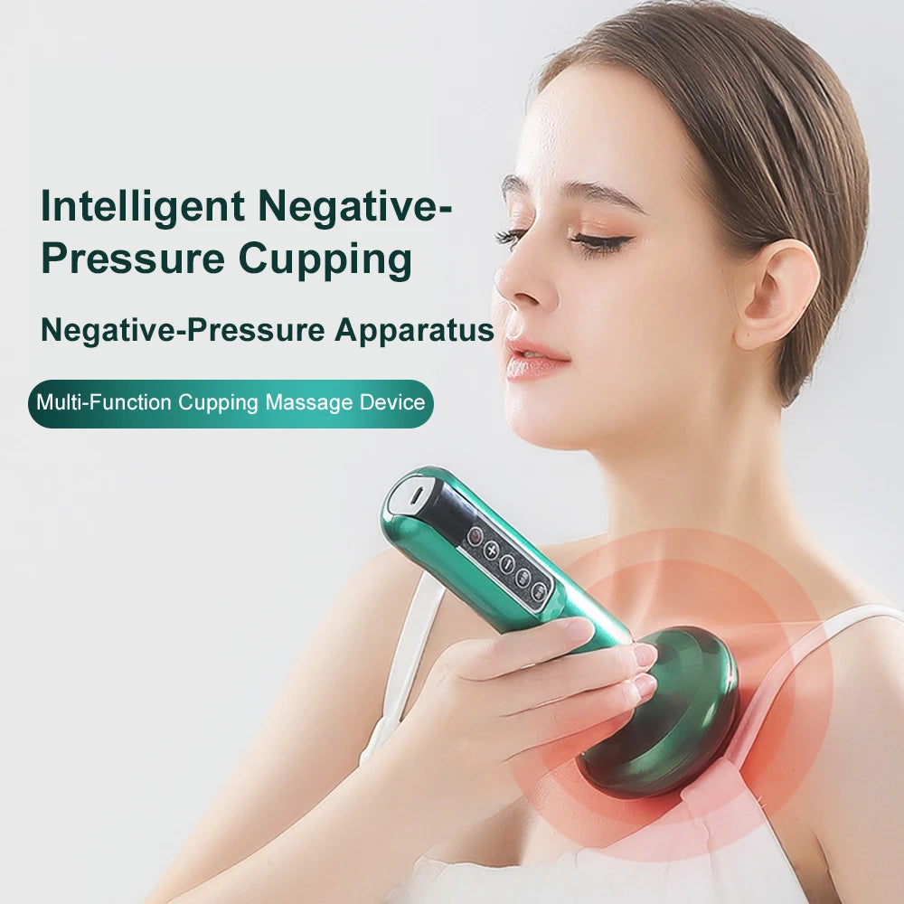 ThermaCup™ Pro – Electric Cupping & Hot Compress Device for Neck, Shoulder & Body Relief