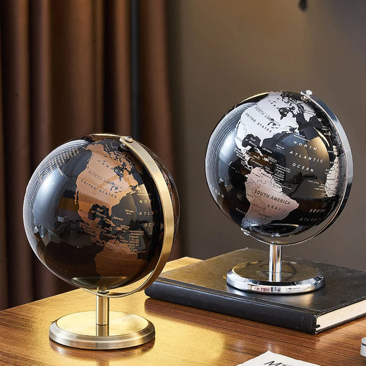 GlobeSphere™ – Vintage-Inspired World Map Decor for Study & Learning