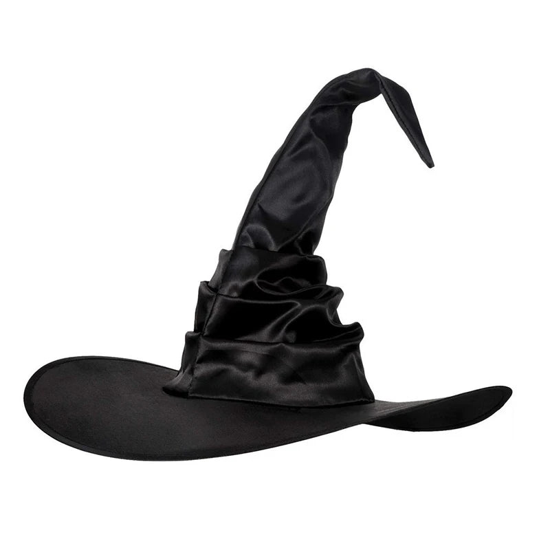 Nocturnéa™ – Foldable Black Witch Hat for Adults | Halloween, Masquerade & Cosplay Wear