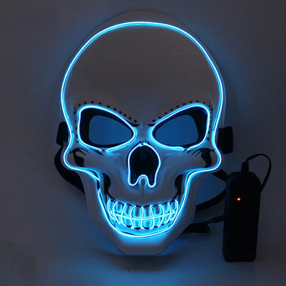 GlowCrypt™ – Luminous LED Skull Mask for Spooky Eleganc