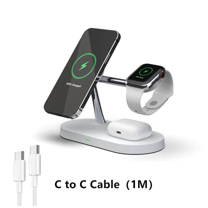 TrioFlow™ – Sleek Wireless Charger for iPhone, AirPods & Apple Watch