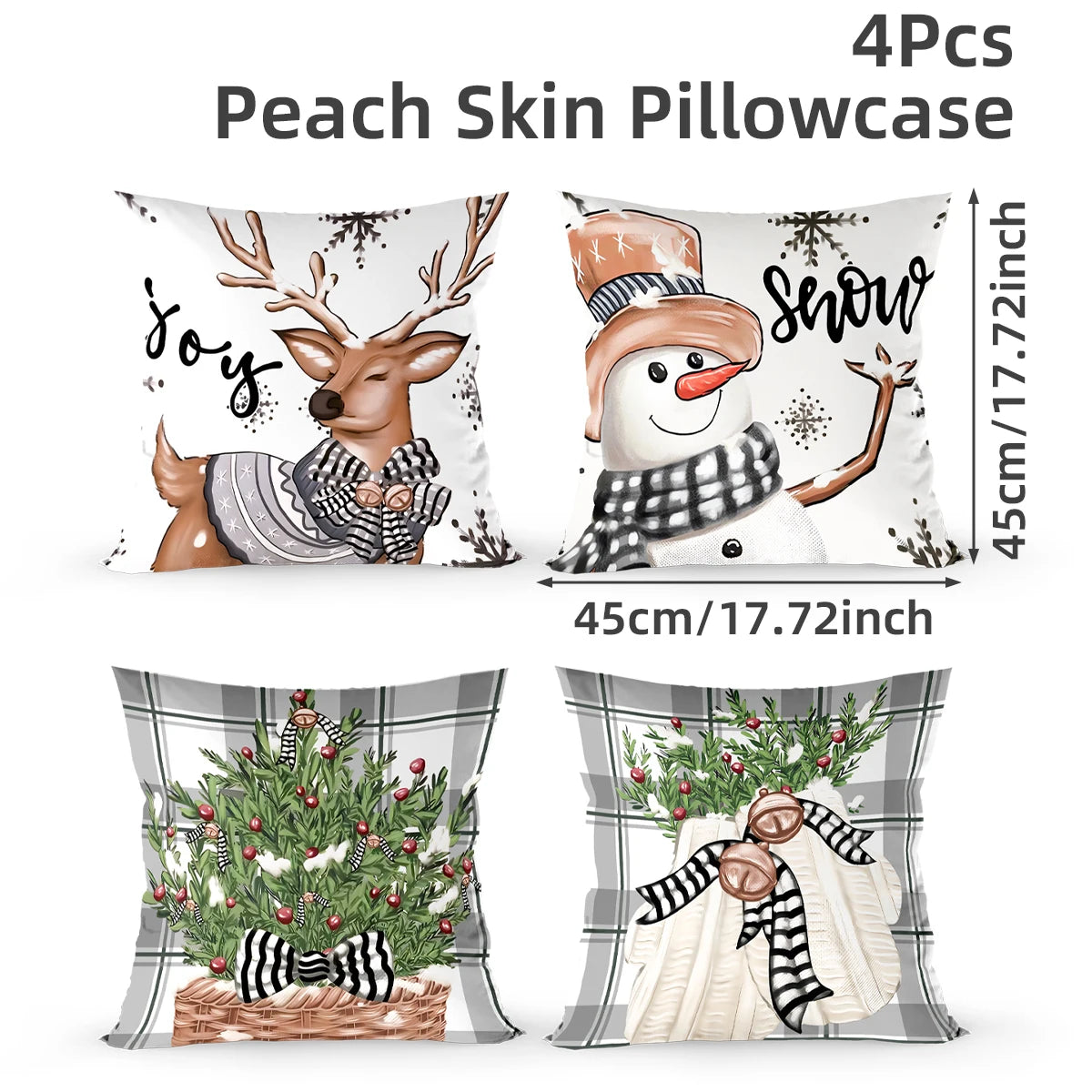 Auravelle™ – Festive Cushion Cover for Home & Sofa