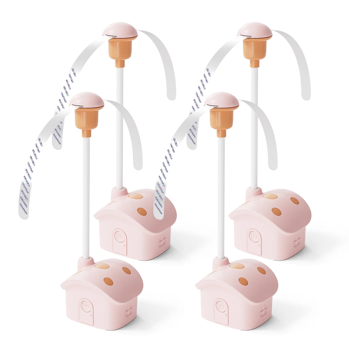 FreshGuard™ Mushroom Fly Fan – Foldable Battery Table Fan for Outdoor Meals & Parties