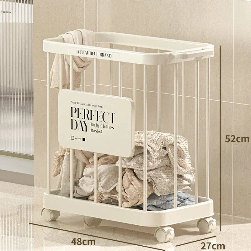 GlideBin™ – Mobile Laundry Basket with Wheels | Effortless Laundry, Elegant Design