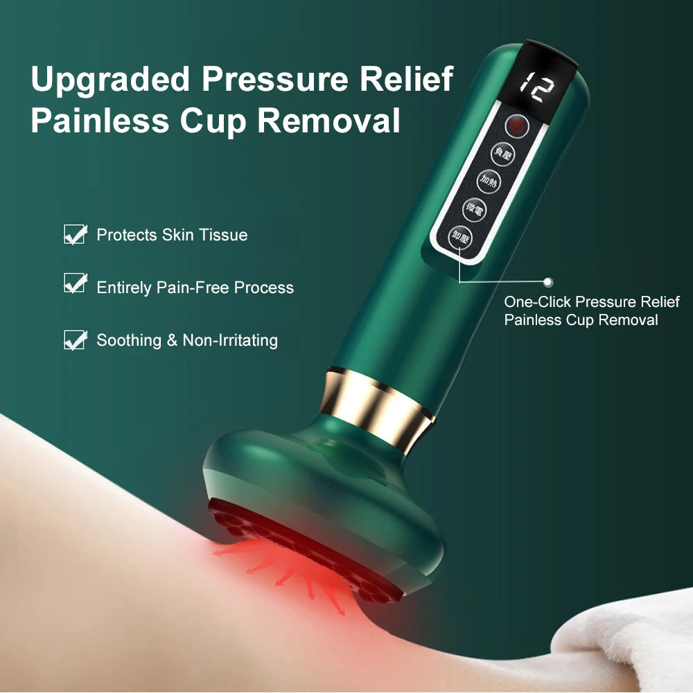 ThermaCup™ Pro – Electric Cupping & Hot Compress Device for Neck, Shoulder & Body Relief