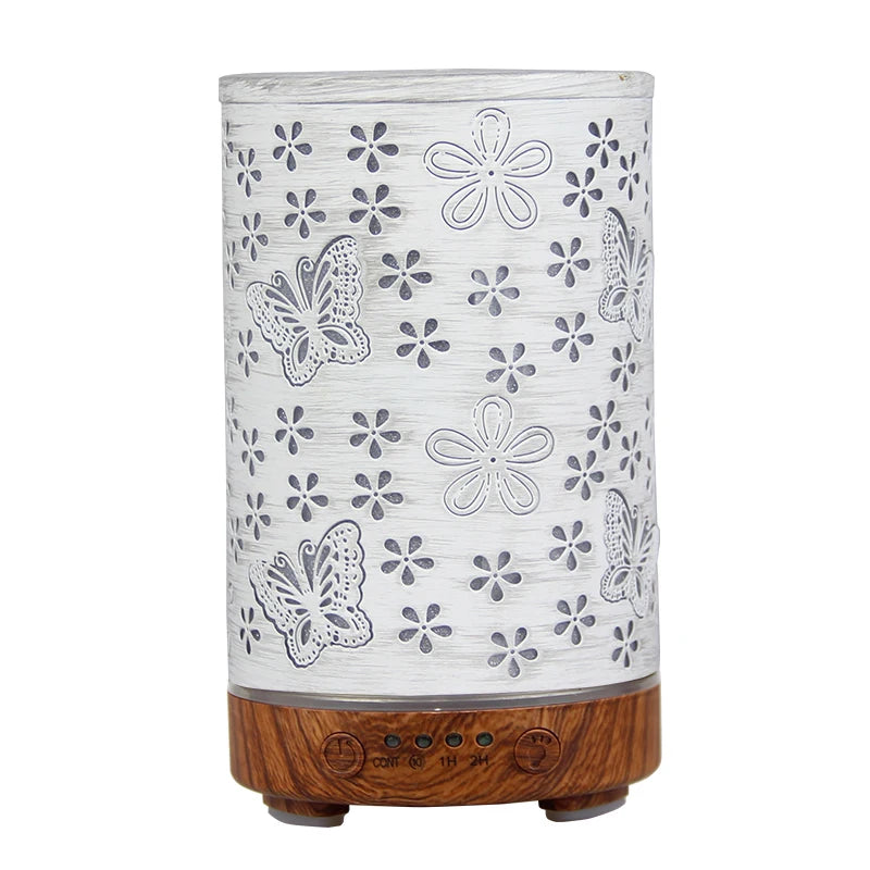 FlutterMist™ – Aromatherapy Diffuser with Metallic Butterfly LED & Cool Mist Humidifier