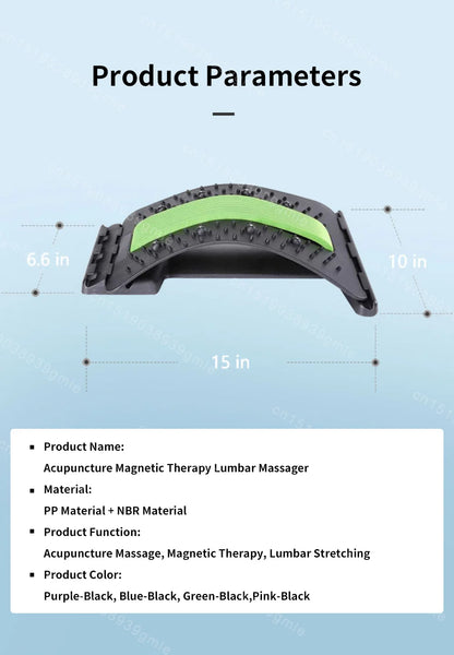 CoreRelief™ Back Massager – Fitness Lumbar Stretcher & Posture Aid