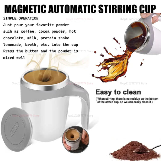 StirMate™ – Magnetic Rechargeable Coffee Cup