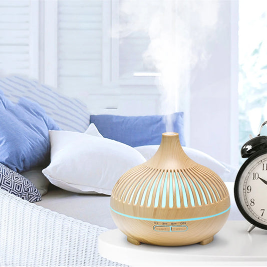 ZenBreeze™ – 500ml Essential Oil Diffuser with LED Mood Lights & Remote Control