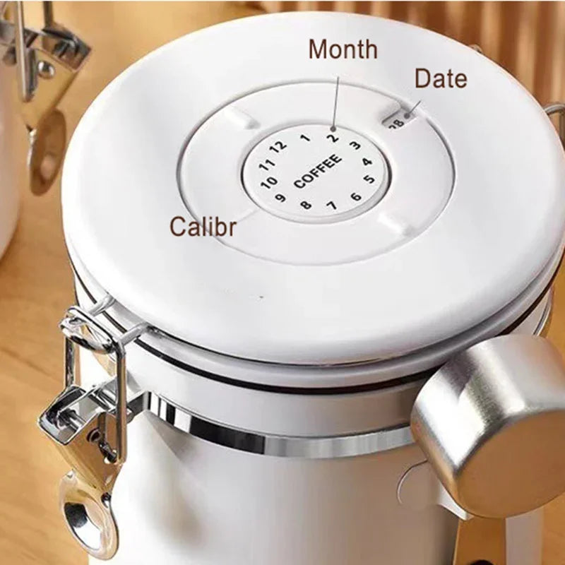 BrewSeal™ – Large Capacity Coffee Bean Vacuum Canister