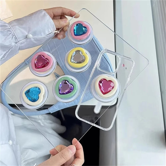 MagCharm™ Love Grip – Sparkle Meets Function in This Magnetic Heart Phone Holder