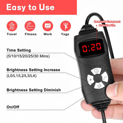 LumiSlim™ Red & Infrared Light Therapy Belt – 660nm/850nm LED Body Slimming & Fat Burning Wrap