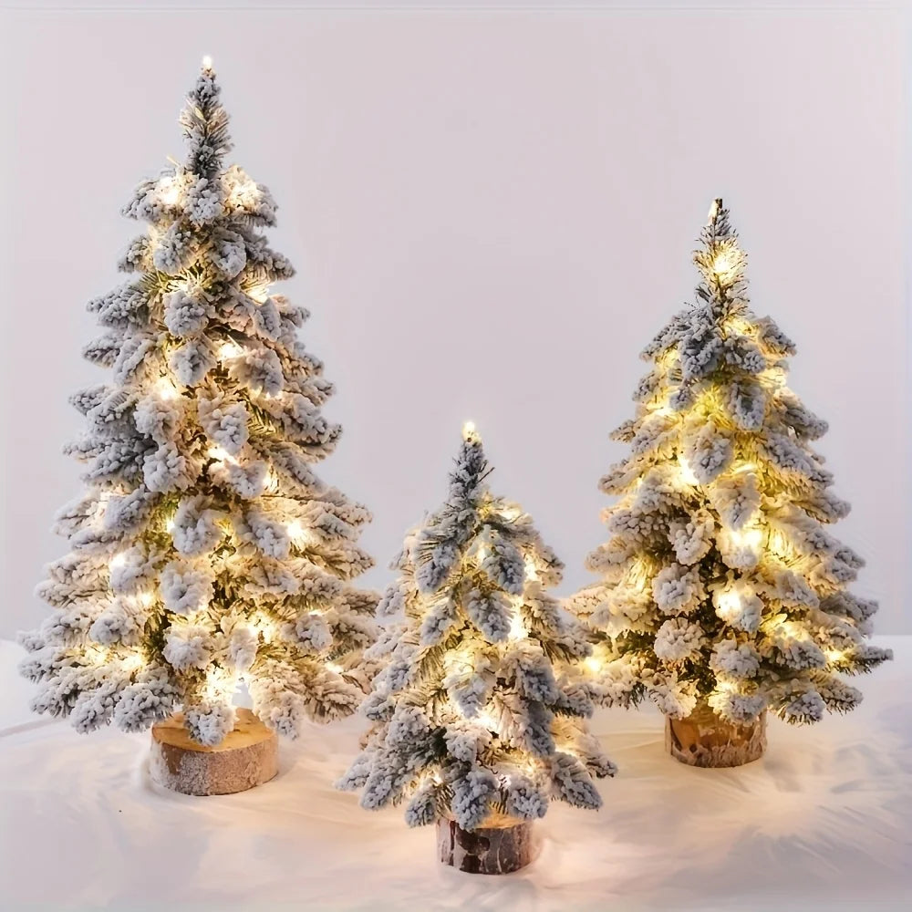 AuriPine™ – LED Artificial Snow Tree Ornament