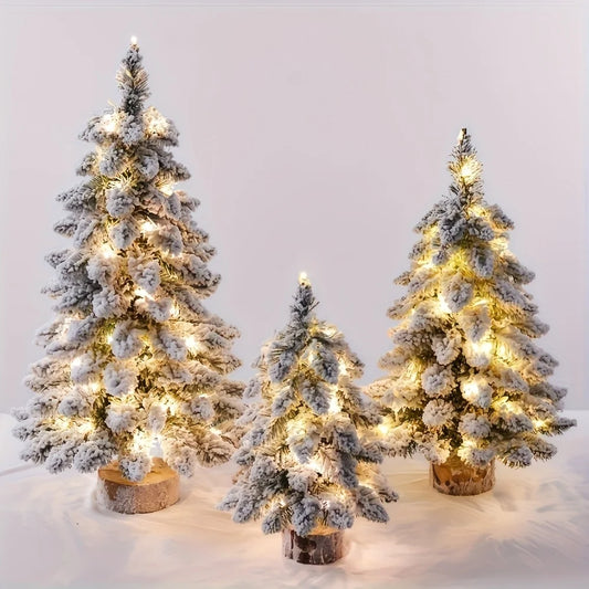 AuriPine™ – LED Artificial Snow Tree Ornament