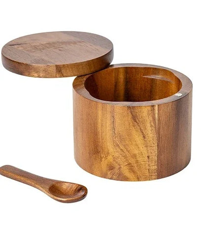 SeasonKeeper™ – Acacia & Bamboo Salt & Pepper Box