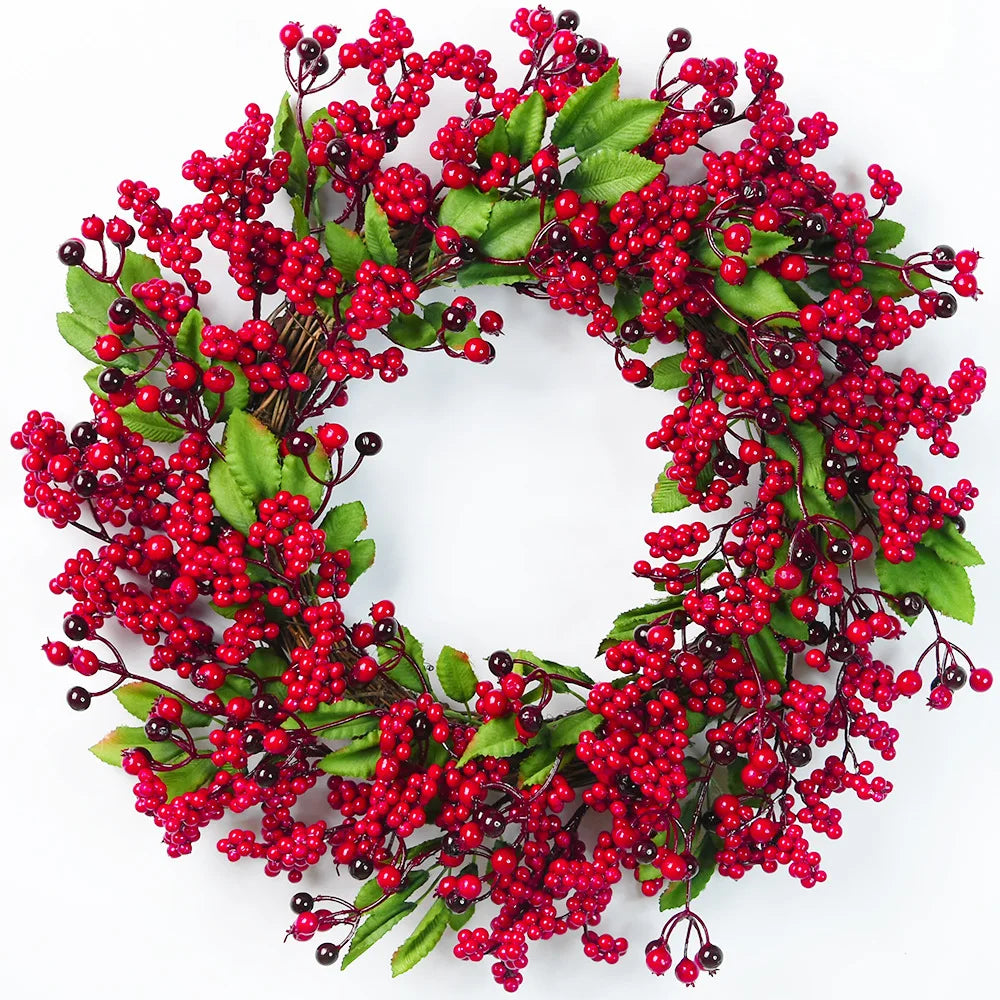 BerryLune™ – Handmade Christmas Wreath for Front Door