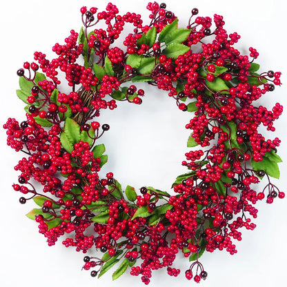 BerryLune™ – Handmade Christmas Wreath for Front Door