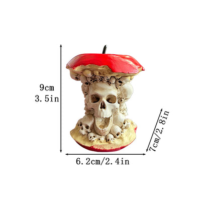 SkullApple™ – Ornamento de Resina de Halloween
