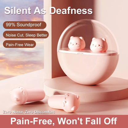 CalmNite™ Soundproof Earplugs – Reusable Silicone Noise Blocking Sleep Protectors (4/6 Pairs)