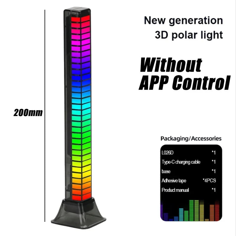 RhythmGlow™ – Premium RGB Sound-Reactive Ambient Light for Home, Gaming & Automotive Spaces
