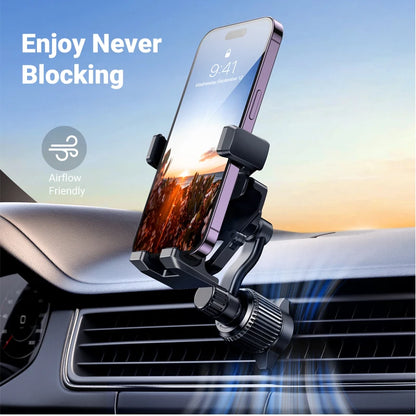 AutoLock™ Car Phone Stand – Universal Gravity Air Vent Holder with 360° Rotation