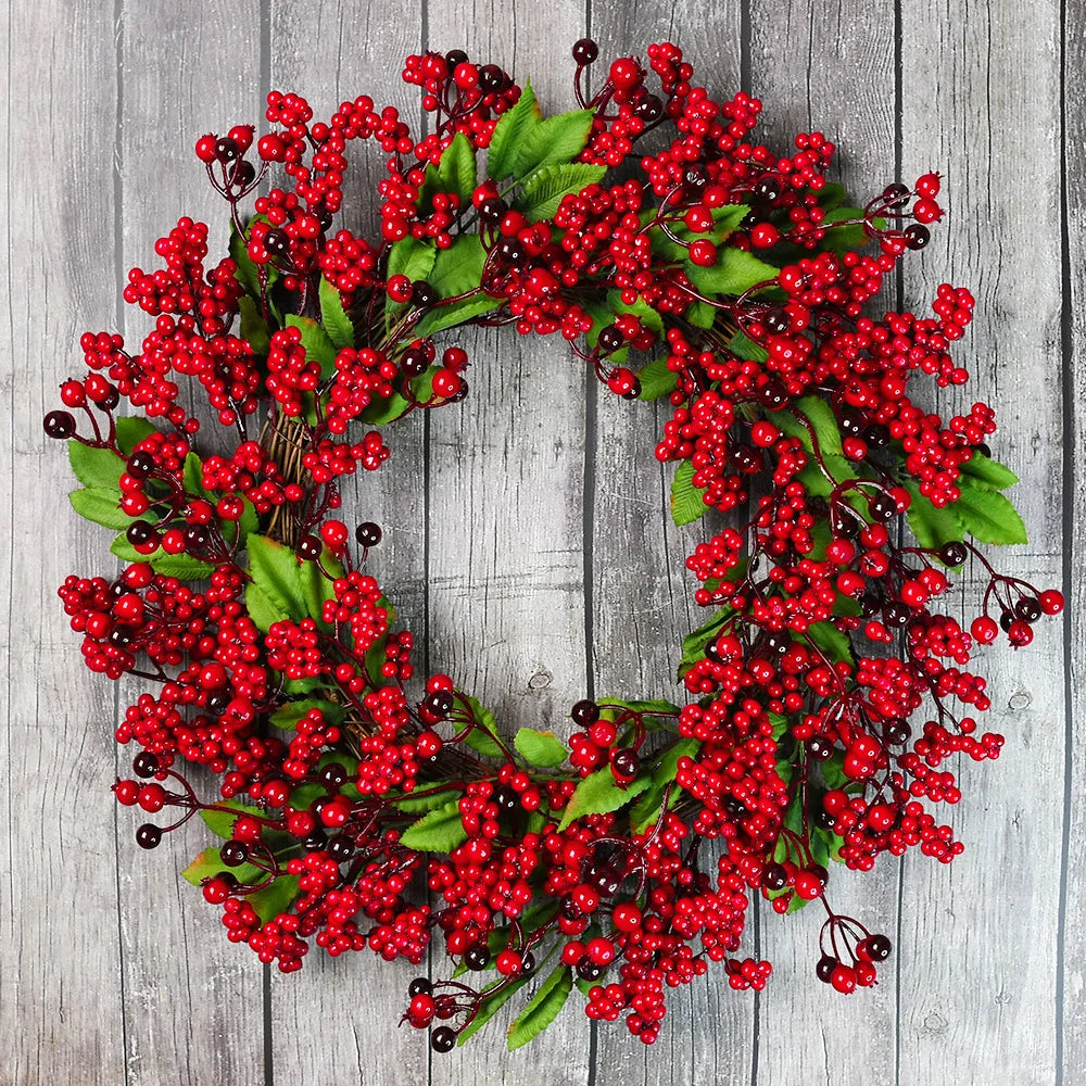 BerryLune™ – Handmade Christmas Wreath for Front Door