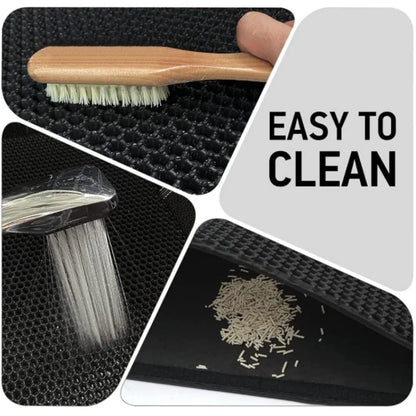 PawCatch™ – Double Layer Waterproof Cat Litter Mat