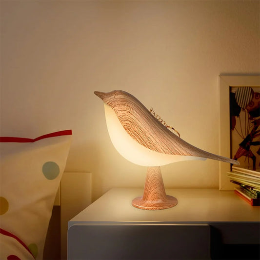 LumaNest™ – Touch-Control Bird Lamp with USB Rechargeable Battery & Dimmable Light
