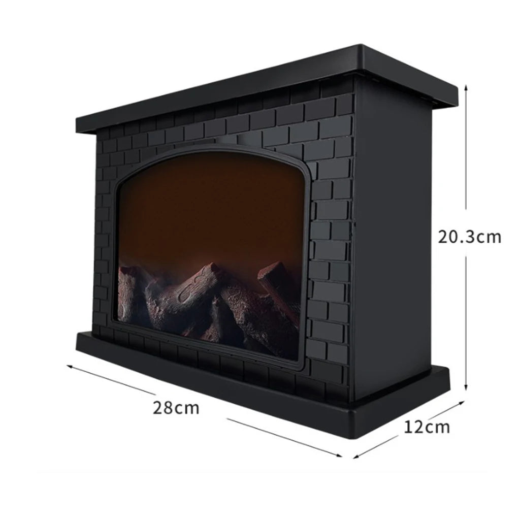 LED Simulated Flame Fireplace Lamp – Retro Decorative Light