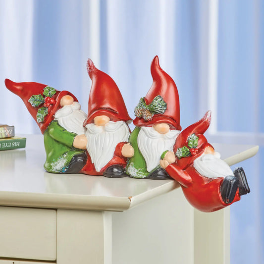 EmberFolk™ – Christmas Resin Gnome Ornament Set