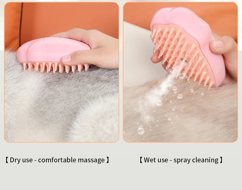 SteamPaw™ – Pet Grooming Comb with Floating Hair Removal & Tangle Care