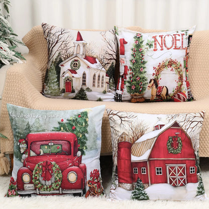 Auravelle™ – Festive Cushion Cover for Home & Sofa