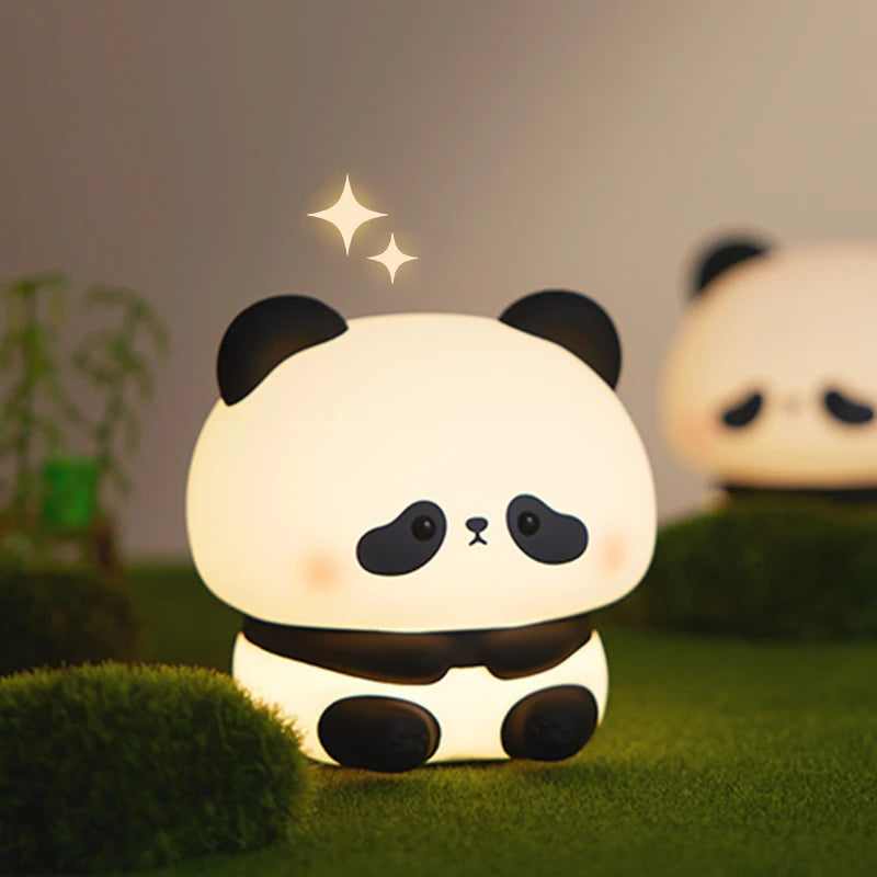 LumiCubs™ – Rechargeable Panda Night Lamp with Touch & Sleep Timer