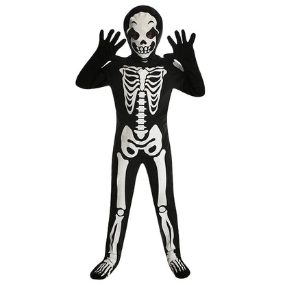 Skelostar™ – Glow-in-the-Dark Skeleton Bodysuit for Boys & Girls