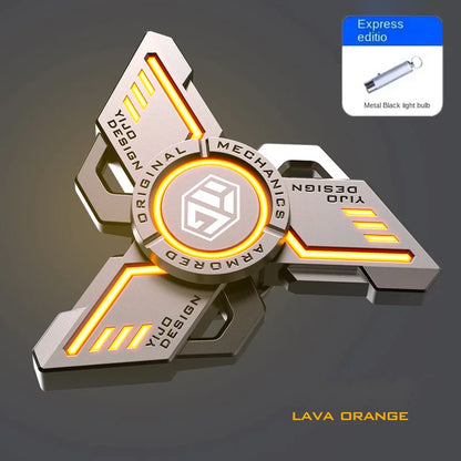 GlowKnight™ – Alloy Gyro Spinner with Noctilucent Effect for Stress Relief