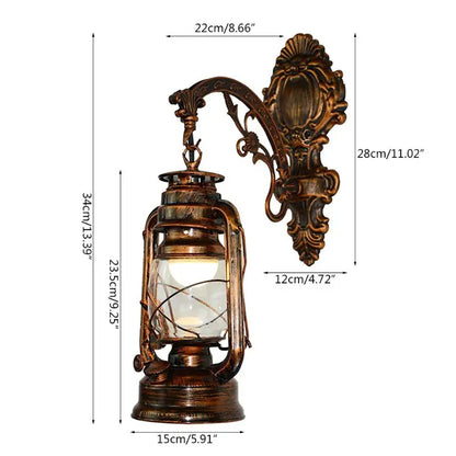 RetroVine™ – Antique LED Wall Lantern Light
