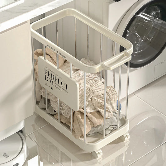 GlideBin™ – Mobile Laundry Basket with Wheels | Effortless Laundry, Elegant Design