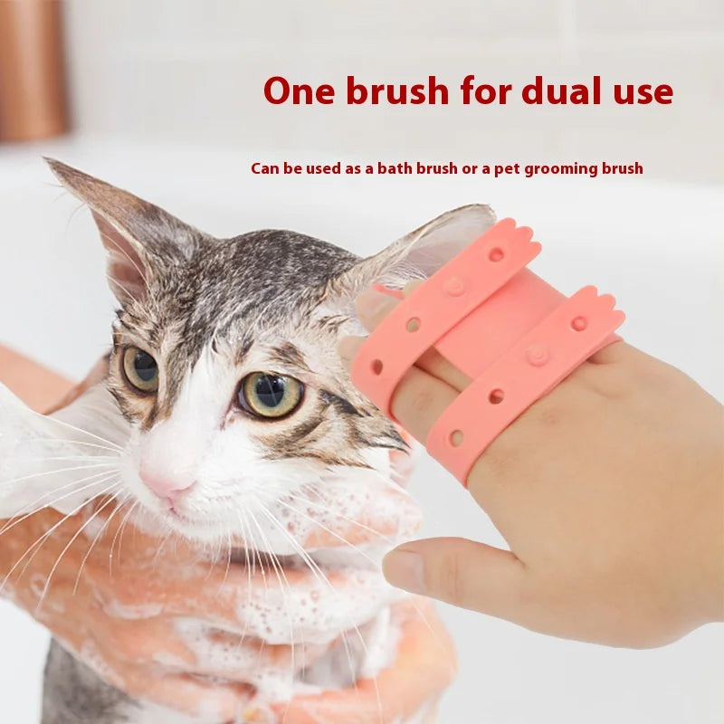 GroomMate™ – Dual-Function Cat Grooming Brush & Self-Cleaning Hair Remover