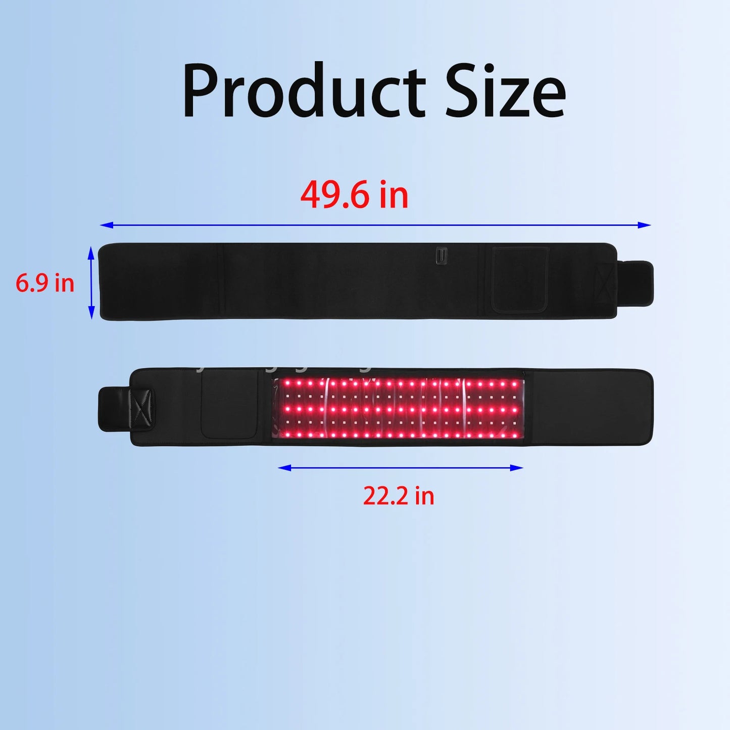 LumiSlim™ Red & Infrared Light Therapy Belt – 660nm/850nm LED Body Slimming & Fat Burning Wrap