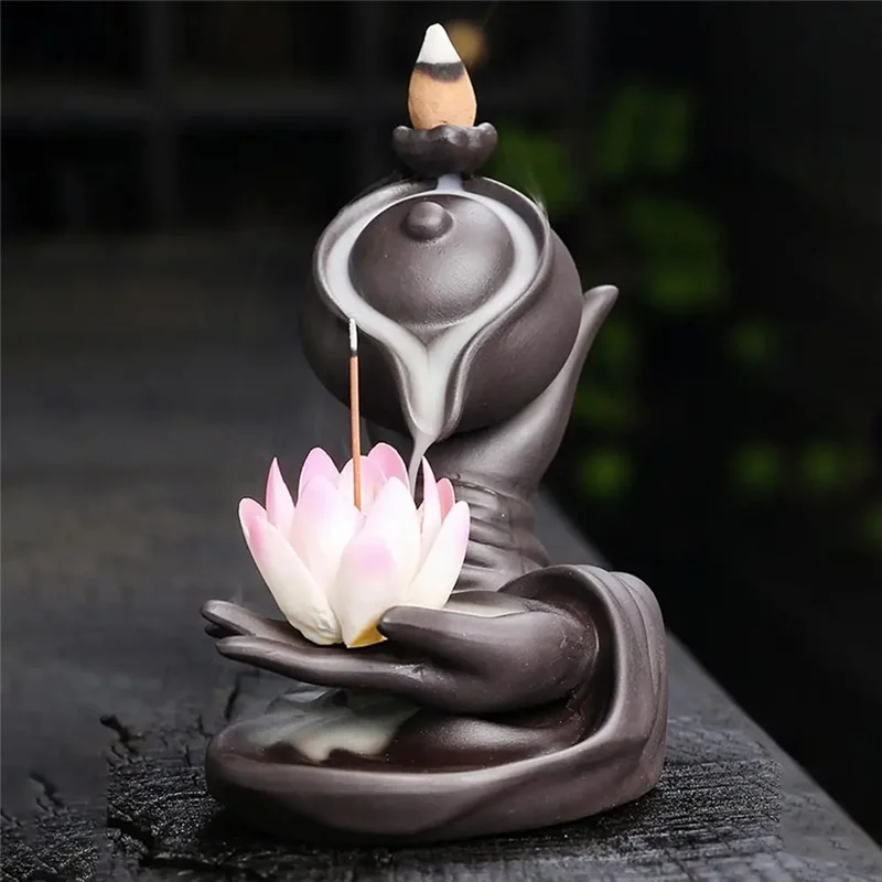 Solenique™ – Lotus Hand Backflow Incense Holder