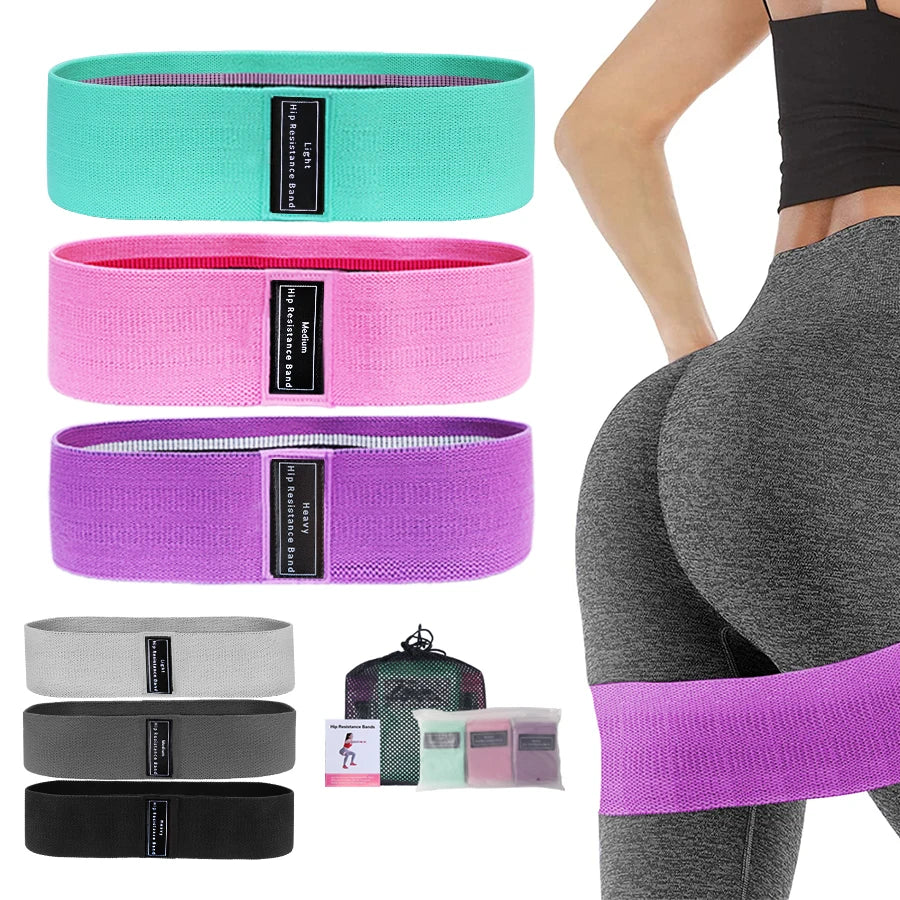 SculptFlex™ Elastic Fitness Bands – Squat, Yoga & Gym Resistance Loops