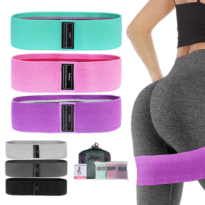 SculptFlex™ Elastic Fitness Bands – Squat, Yoga & Gym Resistance Loops