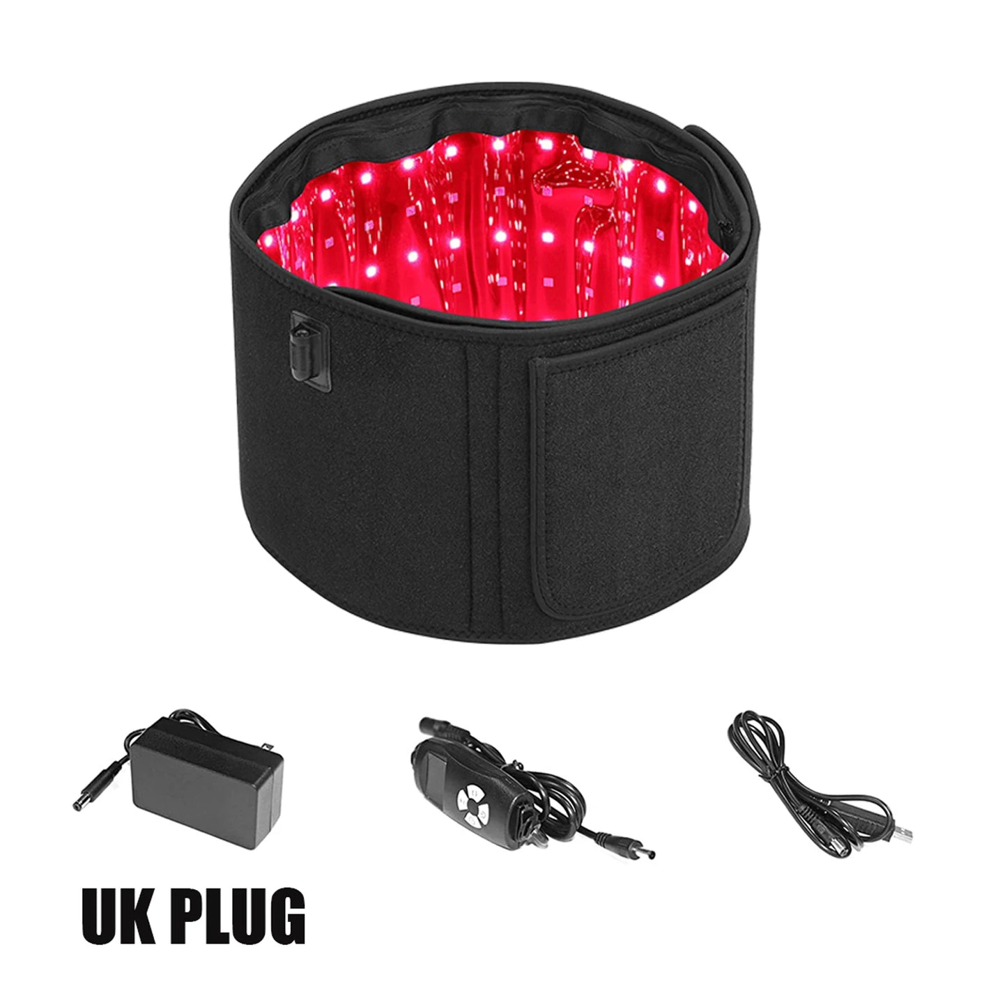 LumiSlim™ Red & Infrared Light Therapy Belt – 660nm/850nm LED Body Slimming & Fat Burning Wrap